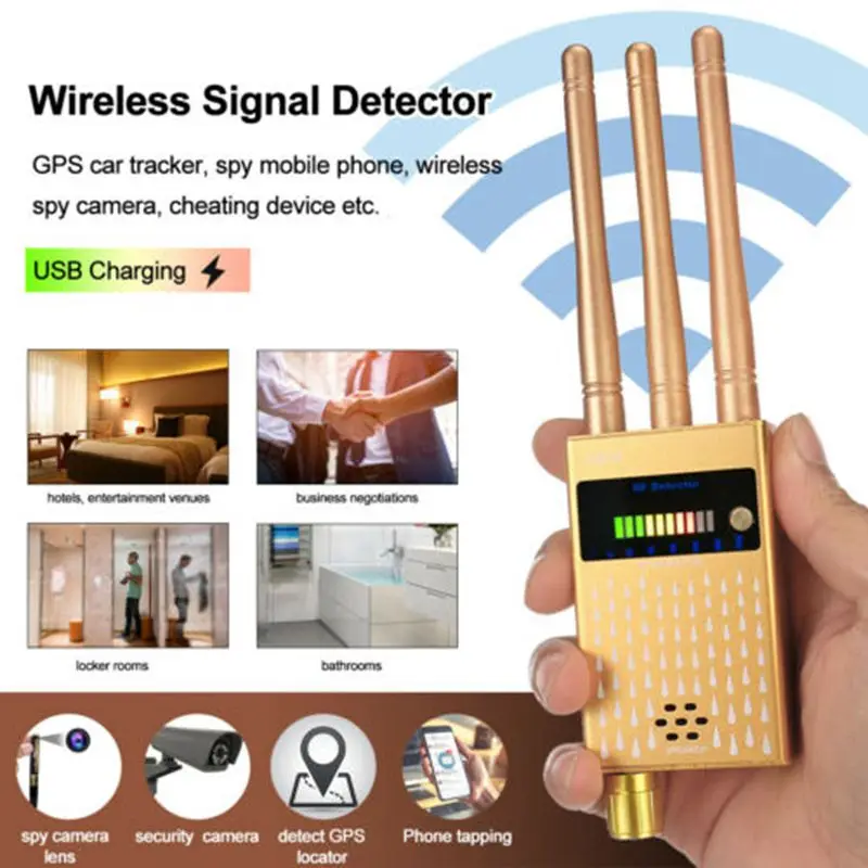 Professional Detector 3 Antenna Anti-spy RF Signal Finder For GSM Bug GPS Tracker Wireless Camera Anti-Eavesdropping
Professional Detector 3 Antenna Anti-spy RF Signal Finder For GSM Bug GPS Tracker Wireless Camera Anti-Eavesdropping