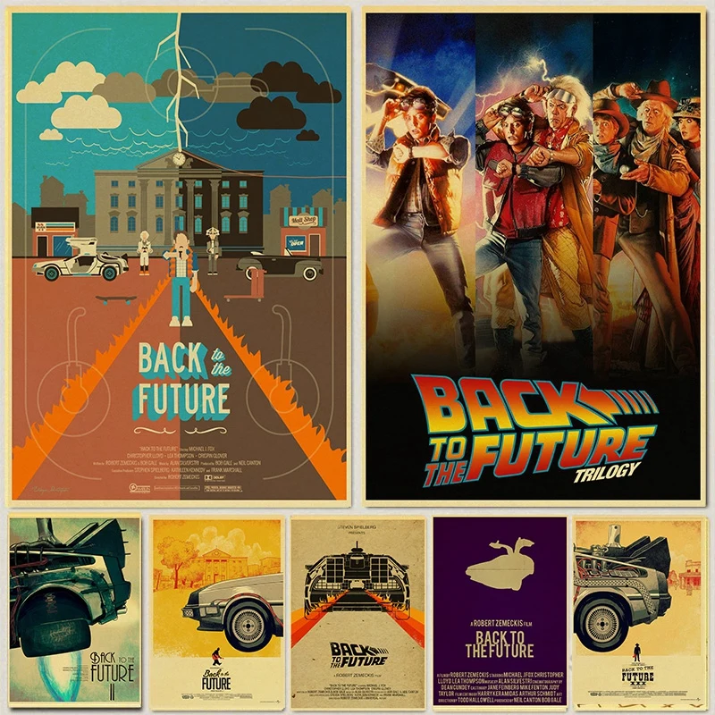 New Arrival American Movie Back to the Future Posters High Definition Printed Retro Posters Home Room Wall Decor Art Painting