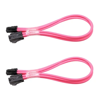 Computer Power Supply Very Soft 4Pin Pink Nylon Braided Snakeskin Mesh Extension Cable
Computer Power Supply Very Soft 4Pin Pink Nylon Braided Snakeskin Mesh Extension Cable