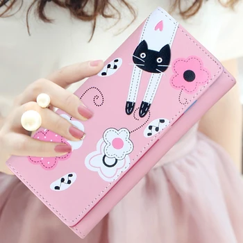 Carton Cat Lady Purses Handbags Brand Design Women Wallet PU Leather Money Coin Purse Cards ID Holder Cartoon Printing 
Carton Cat Lady Purses Handbags Brand Design Women Wallet PU Leather Money Coin Purse Cards ID Holder Cartoon Printing