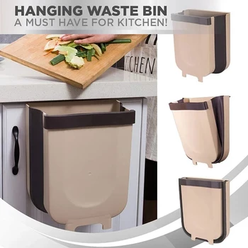 Folding Waste Bin Kitchen Cabinet Door Hanging Trash Bin Trash Can Wall Mounted Trashcan for Bathroom Toilet Waste Storage 1pc
Folding Waste Bin Kitchen Cabinet Door Hanging Trash Bin Trash Can Wall Mounted Trashcan for Bathroom Toilet Waste Storage 1pc
