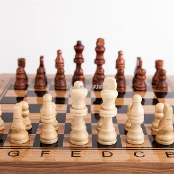 New Chess Checkers Foldable 3 In 1 High-grade Wood Plastic Wood Board Game
New Chess Checkers Foldable 3 In 1 High-grade Wood Plastic Wood Board Game