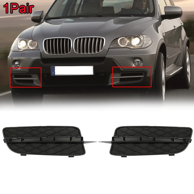 MagicKit Pair Front Lower Bumper Grille Fog Light Grill Cover Outer Left+Right 51117159593 51117159594 For BMW E70 X5 07-10
MagicKit Pair Front Lower Bumper Grille Fog Light Grill Cover Outer Left+Right 51117159593 51117159594 For BMW E70 X5 07-10