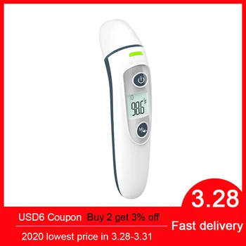 Digital Forehead and Ear Thermometer Infrared Thermometer 4-in-1 Multifunktions Alarmfor Fever Instant Accurate Reading
Digital Forehead and Ear Thermometer Infrared Thermometer 4-in-1 Multifunktions Alarmfor Fever Instant Accurate Reading