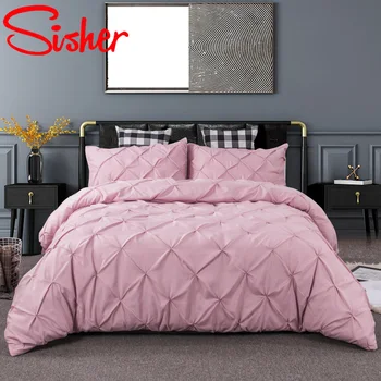 

Luxury King Size Bedding Set Modern Brief Jacquard Duvet Cover Sets Single Twin Double Queen Bedclothes Nordic Adult Quilt Cover