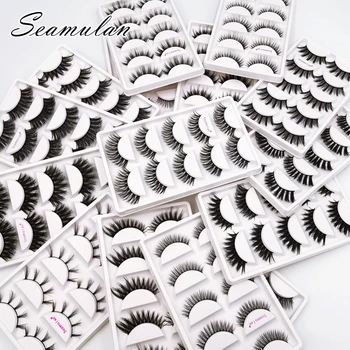 new 5pairs mink eyelashes natural false eyelashes 3D mink lashes makeup soft fake eyelash extension hand made eye lashes makeup
new 5pairs mink eyelashes natural false eyelashes 3D mink lashes makeup soft fake eyelash extension hand made eye lashes makeup