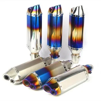 Modified Universal 38mm-51mm Double Inlet Motorcycle Exhaust Muffler Pipe Stainless Steel For HONDA cb 400 cb 500x 600f cbr 1000
Modified Universal 38mm-51mm Double Inlet Motorcycle Exhaust Muffler Pipe Stainless Steel For HONDA cb 400 cb 500x 600f cbr 1000