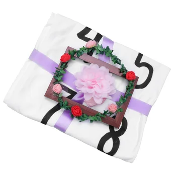 1 Set Baby Monthly Milestone Blanket Backdrop Baby Photo Background for Baby Shower with Photo Frame Wreath Head Band
1 Set Baby Monthly Milestone Blanket Backdrop Baby Photo Background for Baby Shower with Photo Frame Wreath Head Band