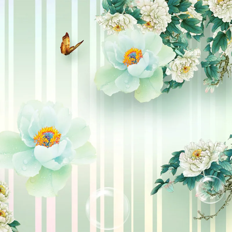 Modern-Fashion-Mural-Wallpaper-3D-Stereo-Peony-Butterfly-Flowers-Photo-Wall-Painting-Living-Room-TV-Sofa (3)