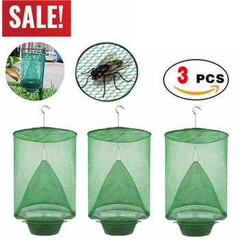 3 Pcs Reusable Hanging Flytrap Cage Foldable Fly Catcher Fly Killer Cage for Pest Control Exterminator Cage Home Gardening Tools
3 Pcs Reusable Hanging Flytrap Cage Foldable Fly Catcher Fly Killer Cage for Pest Control Exterminator Cage Home Gardening Tools