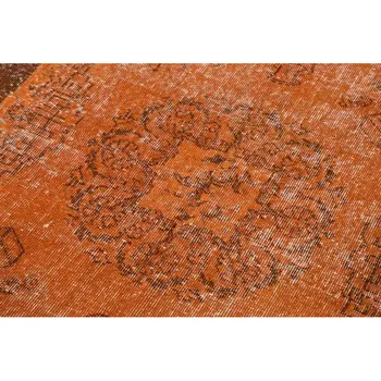 109x205 Cm Orange Handmade Overdyed Rug-4x7 Ft
109x205 Cm Orange Handmade Overdyed Rug-4x7 Ft