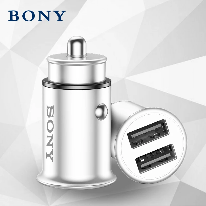 BONY 2.4A Fast Charger Car-Charger Dual USB Car Phone Charger Adapter in Car Mini USB Car Charger For Mobile Phone Tablet GPS
BONY 2.4A Fast Charger Car-Charger Dual USB Car Phone Charger Adapter in Car Mini USB Car Charger For Mobile Phone Tablet GPS