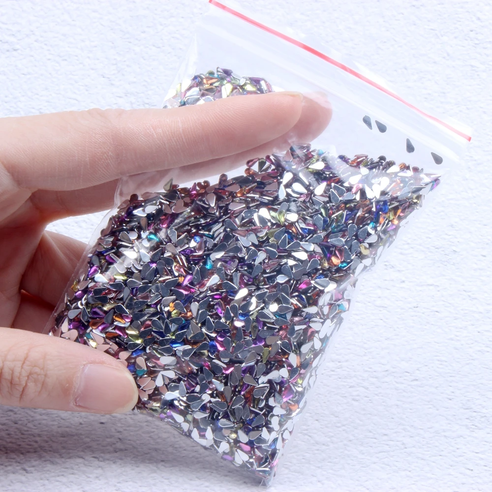 

2*4mm Water Drop 35g 10000pcs Acrylic Rhinestones Gems For Nail Art Decoration Non HotFix DIY Crafts Scrapbook Accessories