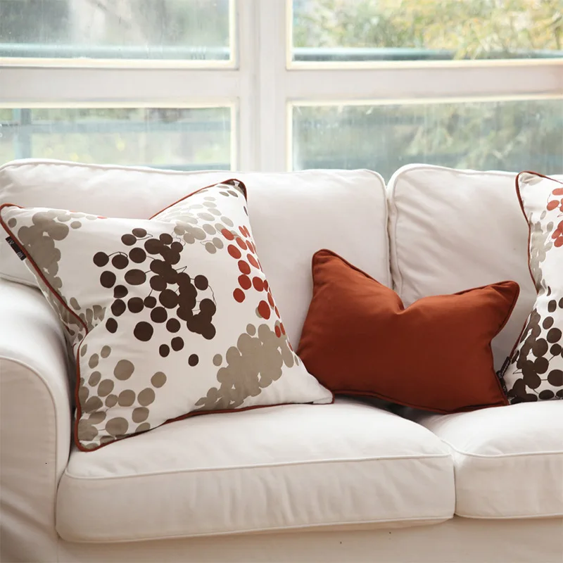 Simple Modern Countryside Pillow Cover Pure Cotton Printing Ochre Soft Throw Cushion Cover Home Bedside Sofa Art Decoration 1 PC 
Simple Modern Countryside Pillow Cover Pure Cotton Printing Ochre Soft Throw Cushion Cover Home Bedside Sofa Art Decoration 1 PC