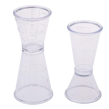 20/40ml Transparent Resin Bar Wine Cocktail Shaker Jigger Double Shot Short Drink Mixer Wine Measurer Cup Bar Accessories
20/40ml Transparent Resin Bar Wine Cocktail Shaker Jigger Double Shot Short Drink Mixer Wine Measurer Cup Bar Accessories