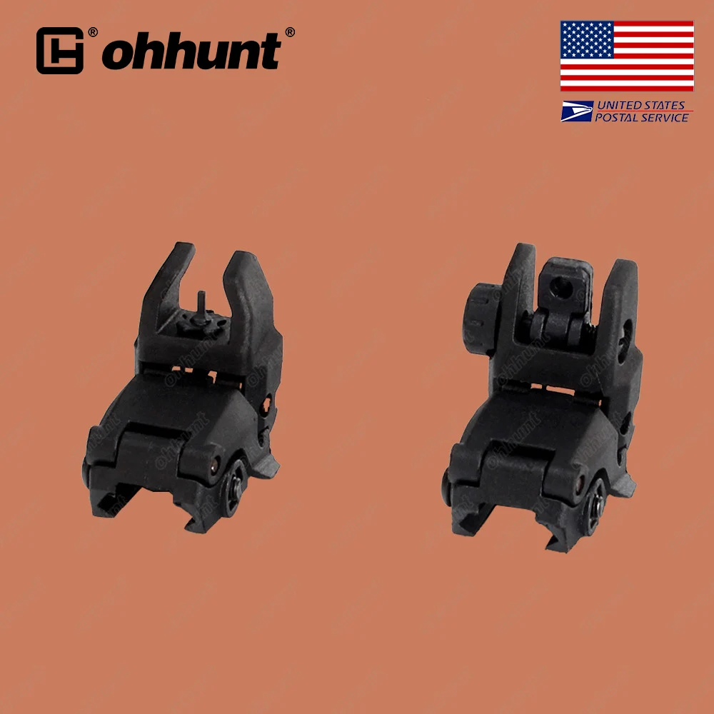 Ohhunt Hunting AR 15 M16 передний и задний прицел быстрое переключение полимерный флип ап с