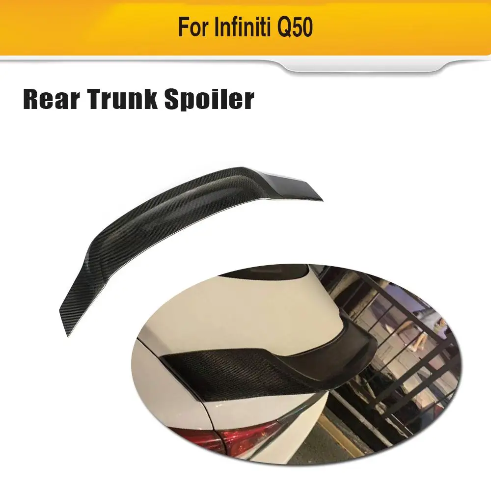 Car Rear Trunk Wing Spoiler for Infiniti Q50 2013 - 2019 Carbon Fiber Rear Wing Spoiler Boot Lid
Car Rear Trunk Wing Spoiler for Infiniti Q50 2013 - 2019 Carbon Fiber Rear Wing Spoiler Boot Lid