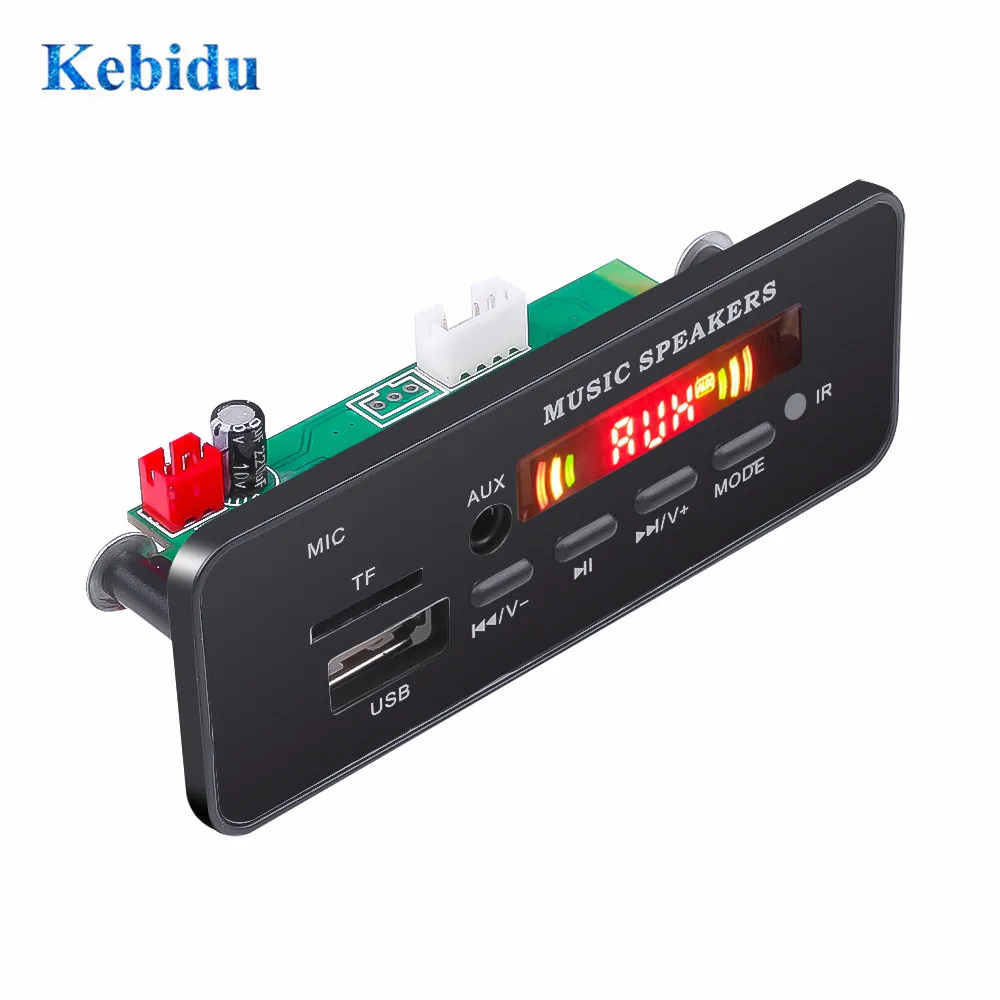 KEBIDU DIY Car MP3 Player MP3 WMA Decoder Board 12V USB TF FM Radio AUX Support Recording Handfree Audio Module for Car Speaker
KEBIDU DIY Car MP3 Player MP3 WMA Decoder Board 12V USB TF FM Radio AUX Support Recording Handfree Audio Module for Car Speaker