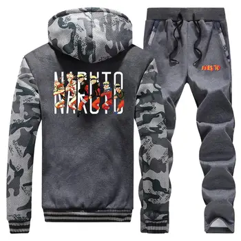 Men fashion Naruto print Hoodie Outerwear Hooded jackets pants Sets Winter Hoodies Sweatpants men trend set Tracksuit 2Pcs Suit
Men fashion Naruto print Hoodie Outerwear Hooded jackets pants Sets Winter Hoodies Sweatpants men trend set Tracksuit 2Pcs Suit