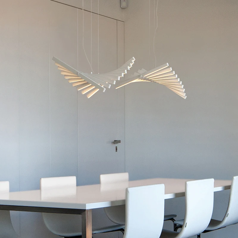 Современная светодиодная люстра в скандинавском стиле офисные подвесные лампы