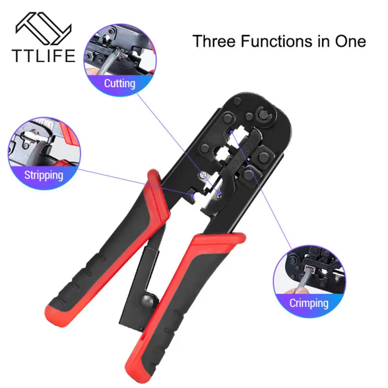 RJ45 Crimping Tool RJ45 Network Cutting Tools 8P RJ45 Crimper Cutter Stripper Plier for Modular RJ12 RJ11 Crimp Crimper
RJ45 Crimping Tool RJ45 Network Cutting Tools 8P RJ45 Crimper Cutter Stripper Plier for Modular RJ12 RJ11 Crimp Crimper