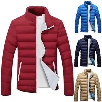 Plus Size Men Solid Color Zip Stand Collar Long Sleeve Jacket Cotton Padded Coat
Plus Size Men Solid Color Zip Stand Collar Long Sleeve Jacket Cotton Padded Coat