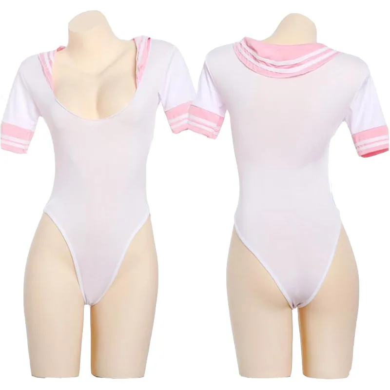 Sexy Sheer Open Crotch Deep V Collar Japanese Schoolgirl Teddy Uniform Bodysuit Fancy Fetish Cosplay Costume
Sexy Sheer Open Crotch Deep V Collar Japanese Schoolgirl Teddy Uniform Bodysuit Fancy Fetish Cosplay Costume