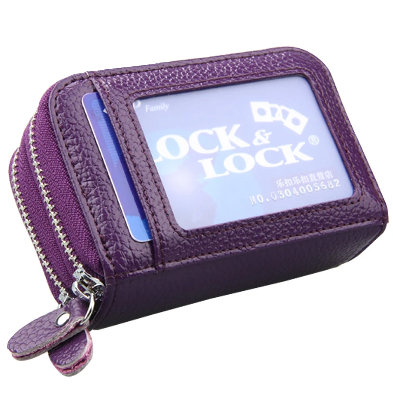 Genuine Leather Card Holder Rfid Double Zipper Men Women Card Id Holders Business Unisex Credit Card Wallet Fashion Coin Purse
Genuine Leather Card Holder Rfid Double Zipper Men Women Card Id Holders Business Unisex Credit Card Wallet Fashion Coin Purse
