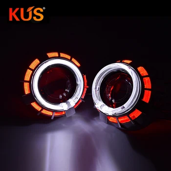 Mini 2.5 Inch Double LED Angel Eyes DRL Bi-xenon Projector Lens Car Motorcycle Headlight Lens h1 Retrofit DIY H4 H7 Car Styling
Mini 2.5 Inch Double LED Angel Eyes DRL Bi-xenon Projector Lens Car Motorcycle Headlight Lens h1 Retrofit DIY H4 H7 Car Styling
