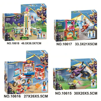 719pcs DC Girls Compatible with Legoinglys Super Heroes High School 10618 Model Building Blocks Assemble Bricks Children Toys
719pcs DC Girls Compatible with Legoinglys Super Heroes High School 10618 Model Building Blocks Assemble Bricks Children Toys