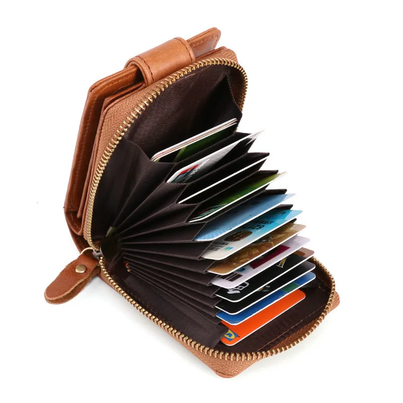 Multi-card leather organ card first layer cowhide magnetic card holder card set Multi-function buckle coin purse
Multi-card leather organ card first layer cowhide magnetic card holder card set Multi-function buckle coin purse
