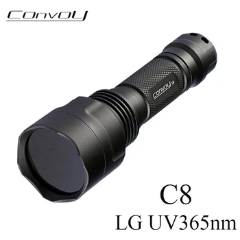 Convoy C8 with LG UV365nm LED Flashlight Linterna Ultra Violet Light Ultraviolet Torch Flash Light 5W High Quality Lanterna
Convoy C8 with LG UV365nm LED Flashlight Linterna Ultra Violet Light Ultraviolet Torch Flash Light 5W High Quality Lanterna