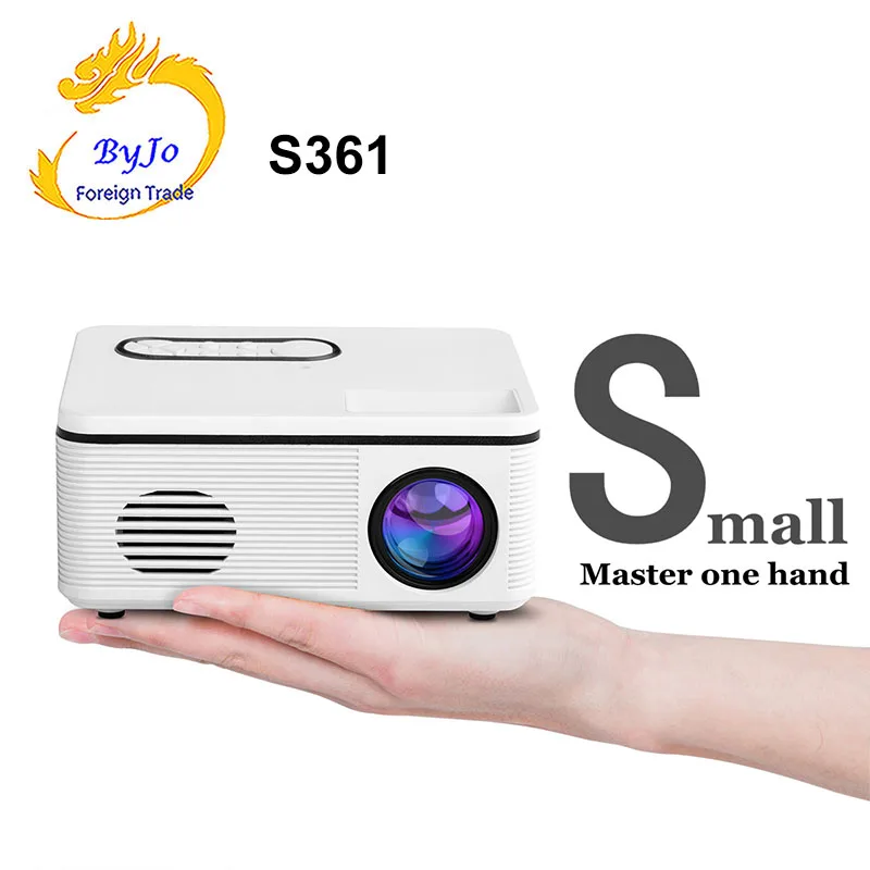 ByJoTeCH S361 LED Portable Pocket Projector Support AV TF Card USB HDMI 5V-2A Power in Piano lacquer 1080P
ByJoTeCH S361 LED Portable Pocket Projector Support AV TF Card USB HDMI 5V-2A Power in Piano lacquer 1080P