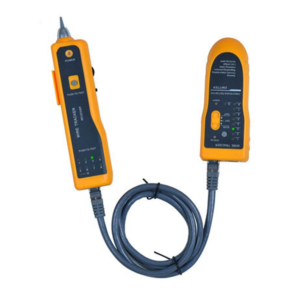 JW-360 Wire Tracker Cable Tester Line Finder Telephone Wire Tool Kit Intelligent Accuracy Quick Judge Low-power Consumption
JW-360 Wire Tracker Cable Tester Line Finder Telephone Wire Tool Kit Intelligent Accuracy Quick Judge Low-power Consumption