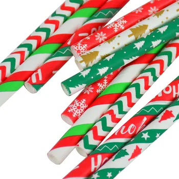 25pcs Christmas Series Straws Christmas Tree Snowflake Environmental Disposable Drinking Straws New Year Xmas Party Paper Tubes
25pcs Christmas Series Straws Christmas Tree Snowflake Environmental Disposable Drinking Straws New Year Xmas Party Paper Tubes