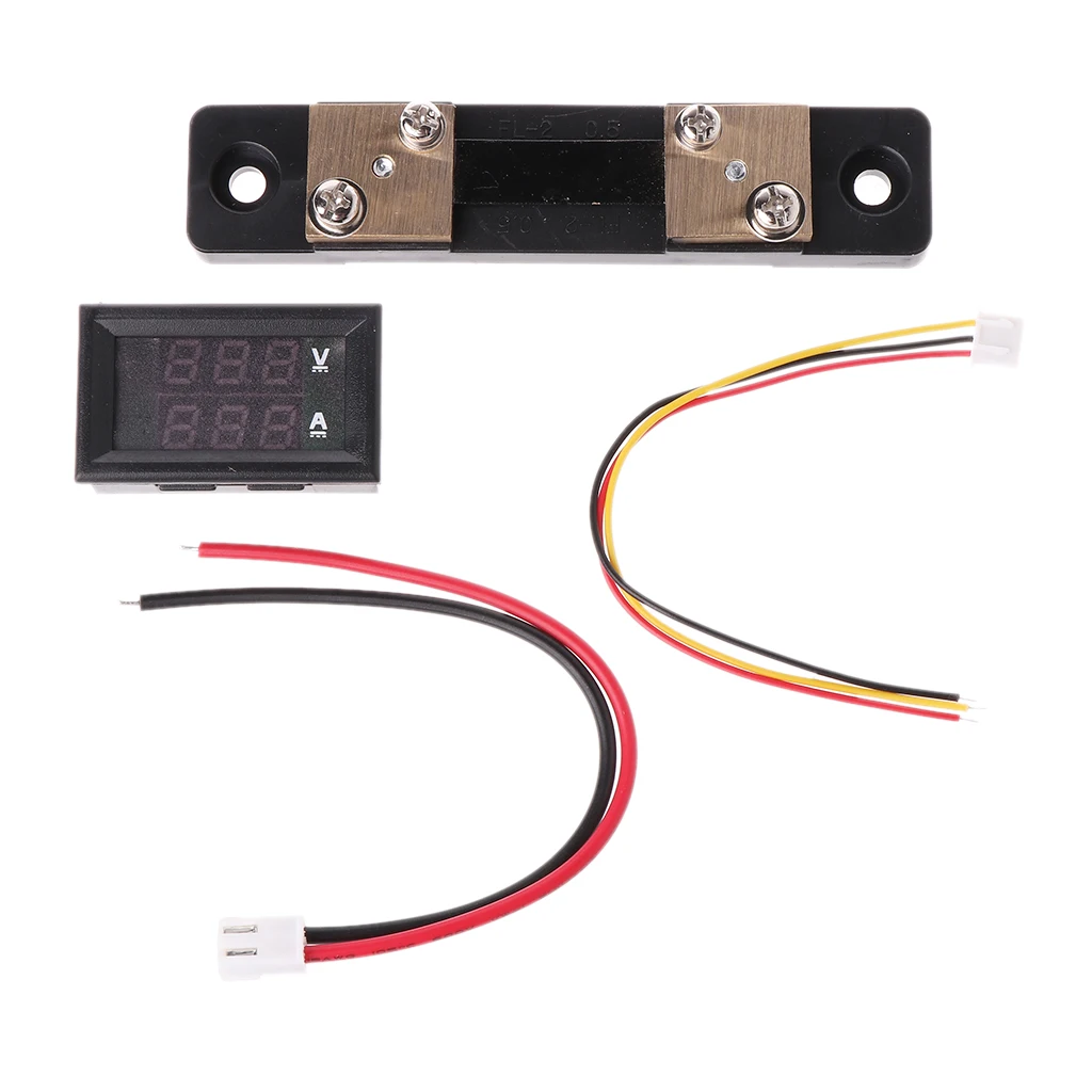 0-100V/50A Red Blue Digital Voltmeter Ammeter 2in1 DC Volt Amp Meter W/ Shunt Drop Shipping Support
0-100V/50A Red Blue Digital Voltmeter Ammeter 2in1 DC Volt Amp Meter W/ Shunt Drop Shipping Support