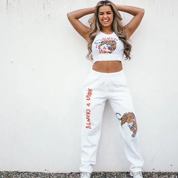 Focal20 Streetwear Leopard Letter Print Women Pants Drawstring High Waist Trousers Autumn Casual Loose Pants Female Sweatpant
Focal20 Streetwear Leopard Letter Print Women Pants Drawstring High Waist Trousers Autumn Casual Loose Pants Female Sweatpant