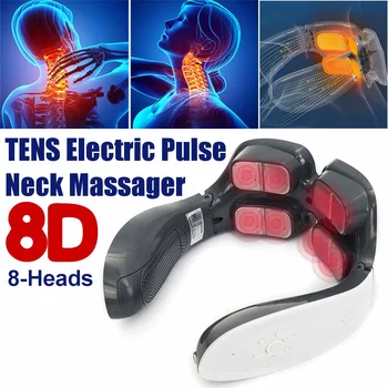 8D Wireless Cervical Traction Collar Pain Relief Massage Device Pulse Heating Neck Massager Floating Electrode Pads Home Travel 
8D Wireless Cervical Traction Collar Pain Relief Massage Device Pulse Heating Neck Massager Floating Electrode Pads Home Travel
