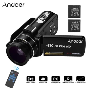 Andoer 4K Video Camera Ultra HD Handheld DV Digital Video Camera CMOS with 0.45X Wide Angle Lens 3Inch IPS Monitor Touchscreen
Andoer 4K Video Camera Ultra HD Handheld DV Digital Video Camera CMOS with 0.45X Wide Angle Lens 3Inch IPS Monitor Touchscreen
