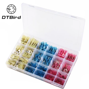 480PCS Mixed Heat Shrink Terminals Butt Electrical Wire Connectors Assorted Insulated Waterproof Crimp Terminal Ring Connector
480PCS Mixed Heat Shrink Terminals Butt Electrical Wire Connectors Assorted Insulated Waterproof Crimp Terminal Ring Connector