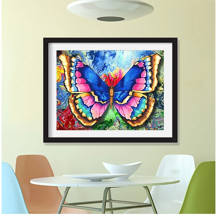 LaoJieYuan-Custom-colorful-animal-butterfly-picture-diy-crystal-full-drill-diamond-painting-wall-decoration (3)