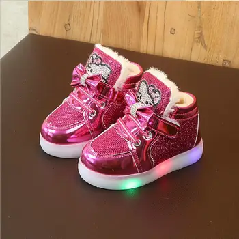 Hot Autumn Winter Children's Sneakers Keep Warm Kids Shoes For Girls Toddler Casual Shoes With LED Light Up Luminous Sneaker
Hot Autumn Winter Children's Sneakers Keep Warm Kids Shoes For Girls Toddler Casual Shoes With LED Light Up Luminous Sneaker