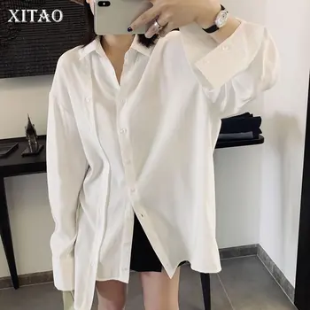 XITAO Personality Match All White Blouse Women Clothes 2019 Fashion Simple Loose Turn Down Collar Chiffon Shirt Top New WQR1337
XITAO Personality Match All White Blouse Women Clothes 2019 Fashion Simple Loose Turn Down Collar Chiffon Shirt Top New WQR1337