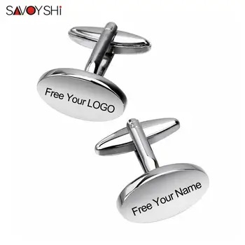SAVOYSHI Free Engraving Logo Cufflinks for Mens Shirt Cuff Buttons High quality Silver Color Oval Metal Blank Cuff links wedding
SAVOYSHI Free Engraving Logo Cufflinks for Mens Shirt Cuff Buttons High quality Silver Color Oval Metal Blank Cuff links wedding