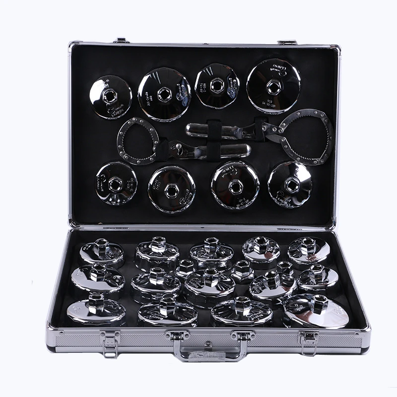 27pcs Cap type oil filter replacement oil grid assembly and disassembly filter set removal sleeve maintenan 
27pcs Cap type oil filter replacement oil grid assembly and disassembly filter set removal sleeve maintenan