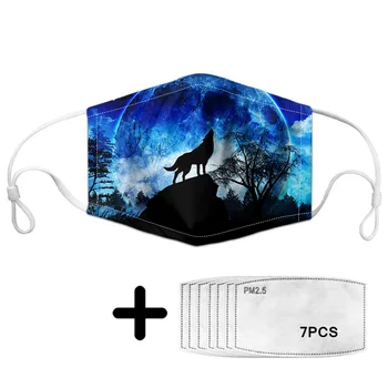 Wolf Moon Pattern Women Kid Girl Face Mask Non-disposable Anti-Dust Mouth Mask with 7Pcs Filter Dust Proof Mask Adjustable
Wolf Moon Pattern Women Kid Girl Face Mask Non-disposable Anti-Dust Mouth Mask with 7Pcs Filter Dust Proof Mask Adjustable