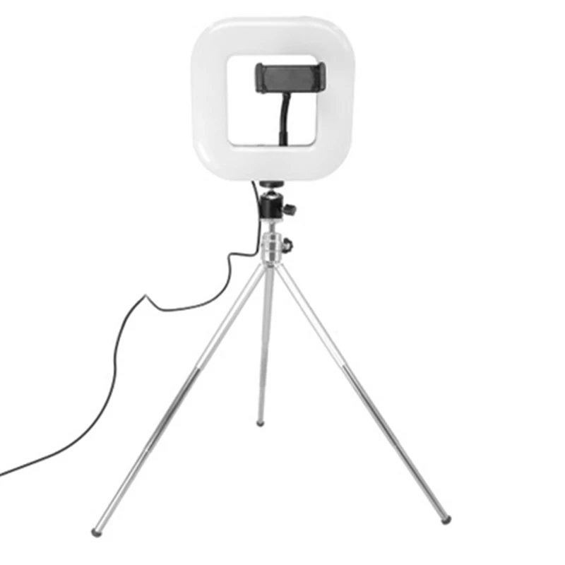 LED Square Light with Tripod Mobile Phone Stand Adjustable USB Charging for Selfie Live WWO66
LED Square Light with Tripod Mobile Phone Stand Adjustable USB Charging for Selfie Live WWO66