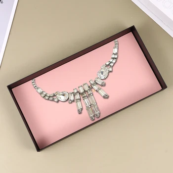 Rectangle Tray Jewelry Storage Tray Nodic Style Iron Frame Leather Pad Jewelry Display Tray Storage Plate Home Shop Pink Small