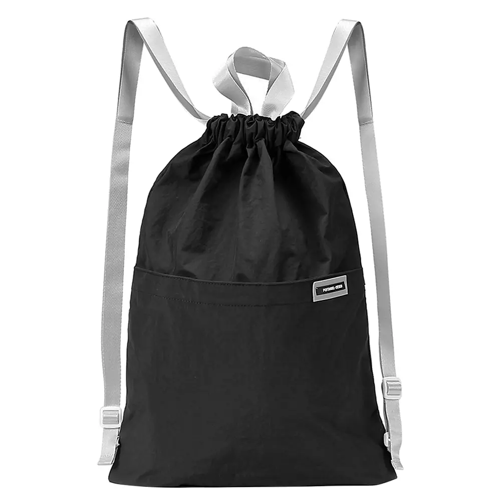 drawstring backpack bag unisex gym string bag gym sack bag with