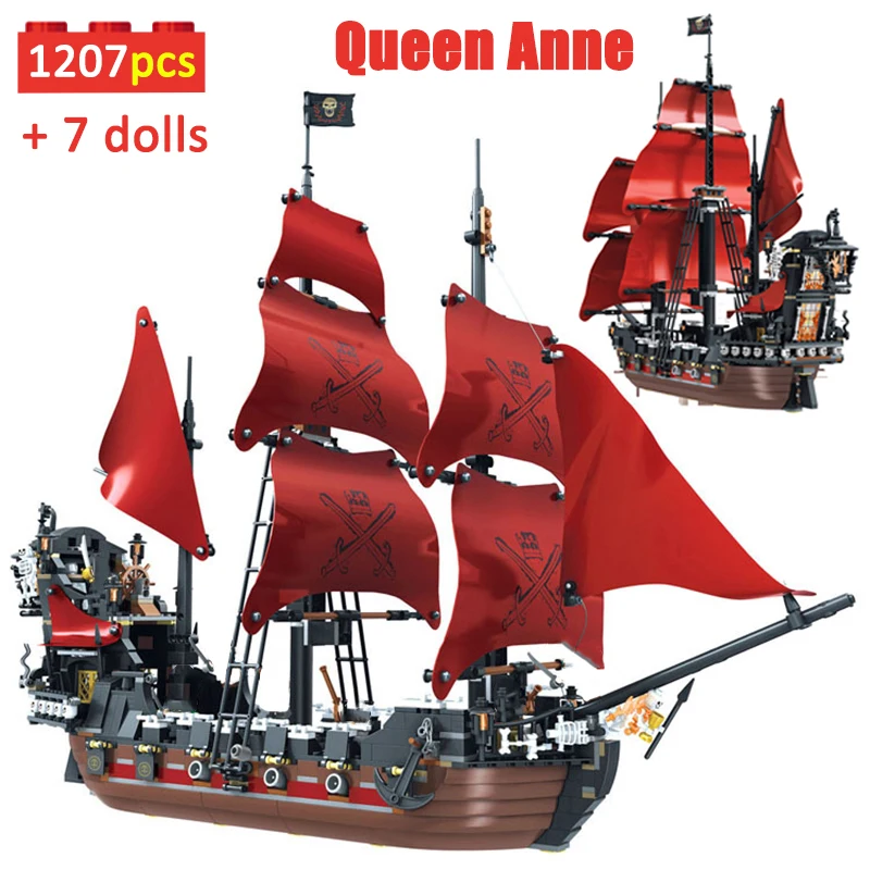 Caribbeaned Black Pearl Ship Queen Anne Pirates Ships Model Building Blocks Sailboat With Figures Bricks Toys Gift For Kid Adult
Caribbeaned Black Pearl Ship Queen Anne Pirates Ships Model Building Blocks Sailboat With Figures Bricks Toys Gift For Kid Adult